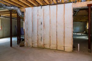 installing insulation while finishing basement to protect from energy loss and waste and to increase comfort and energy efficiency