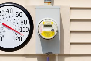 hot temperatures in summer leading to increasing energy usage from electricity cooling air conditioning