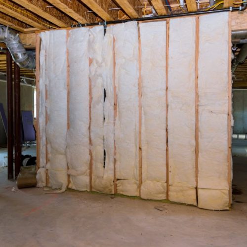 installing insulation while finishing basement to protect from energy loss and waste and to increase comfort and energy efficiency
