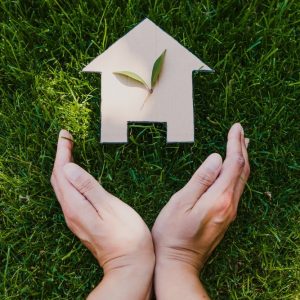 Green,Home,And,Eco-friendly,Construction,Conceptual,Image,,House,Icon,On