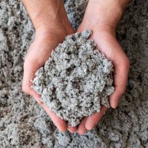 loose filling of blown in cellulose insulation for homes in massachusetts to improve their efficiency comfort and savings