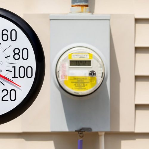 hot temperatures in summer leading to increasing energy usage from electricity cooling air conditioning